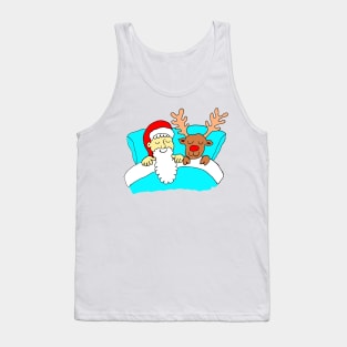 Santa and Rudolf on Boxing Day Tank Top